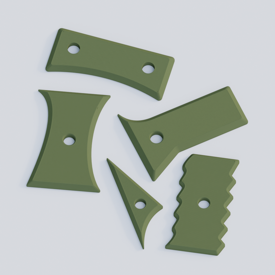 Keramiek Gereedschap - 3D-geprinte Ceramic Rib voor Kleibewerking