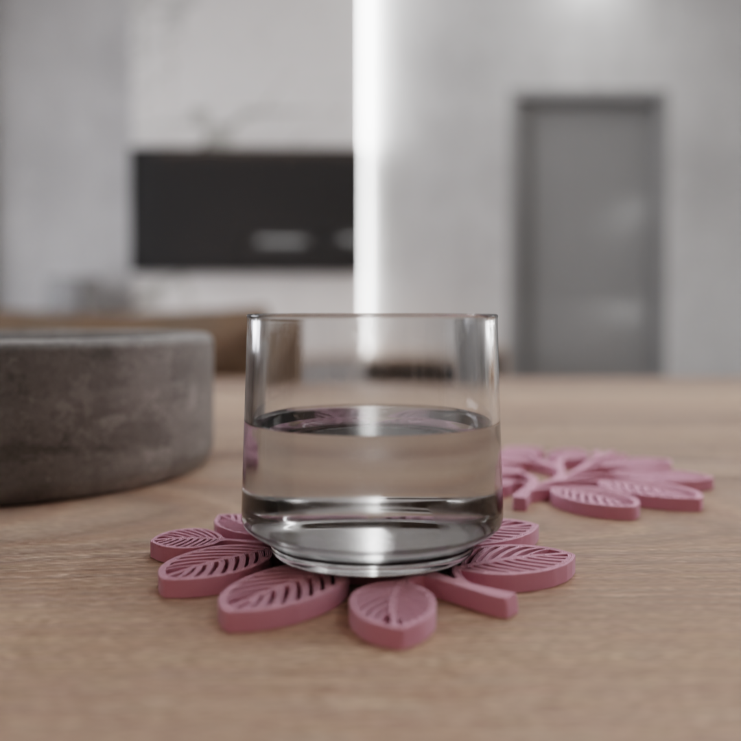 Bladjesvormige Coasters – Set van 6