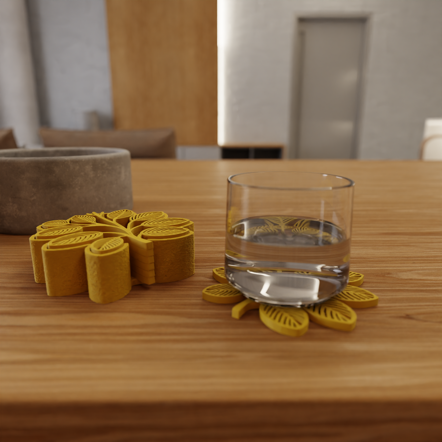 Bladjesvormige Coasters – Set van 6