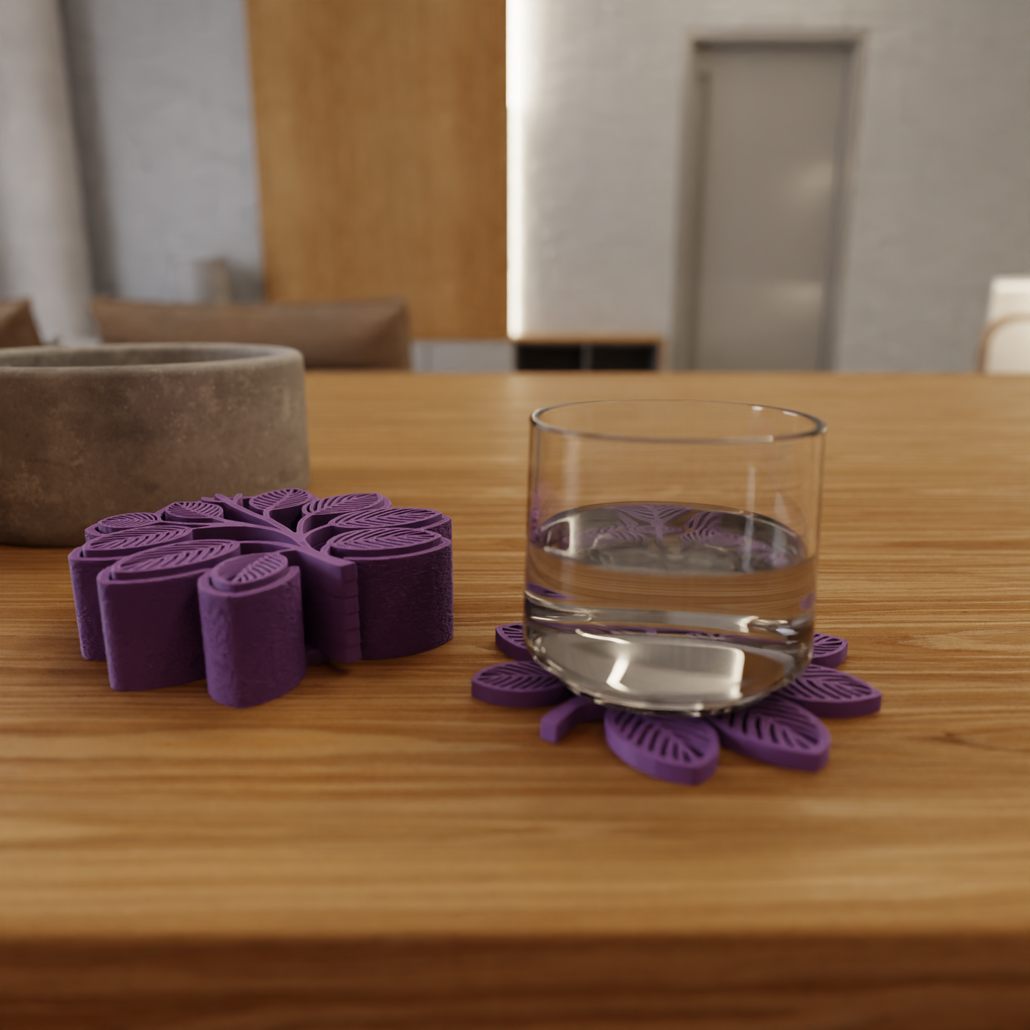 Bladjesvormige Coasters – Set van 6