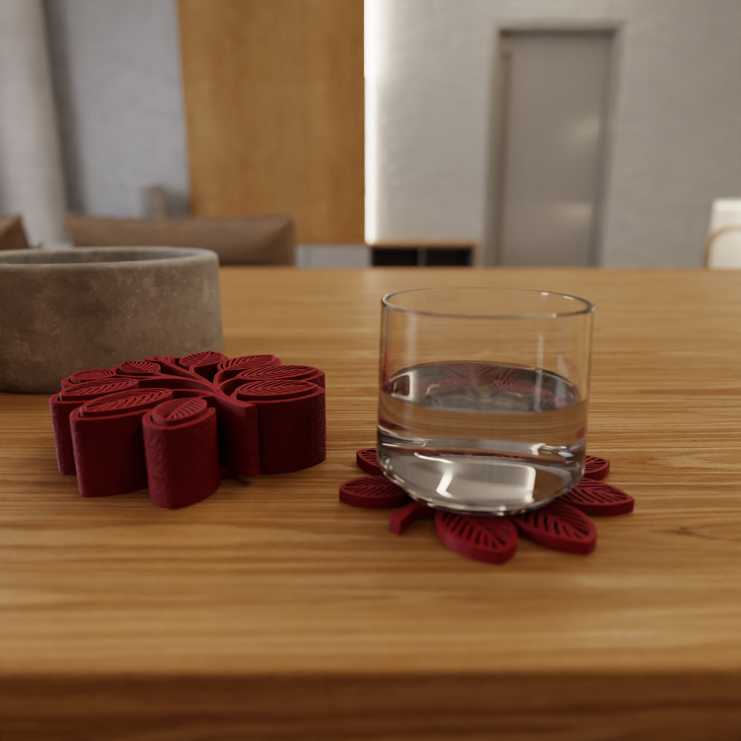 Bladjesvormige Coasters – Set van 6