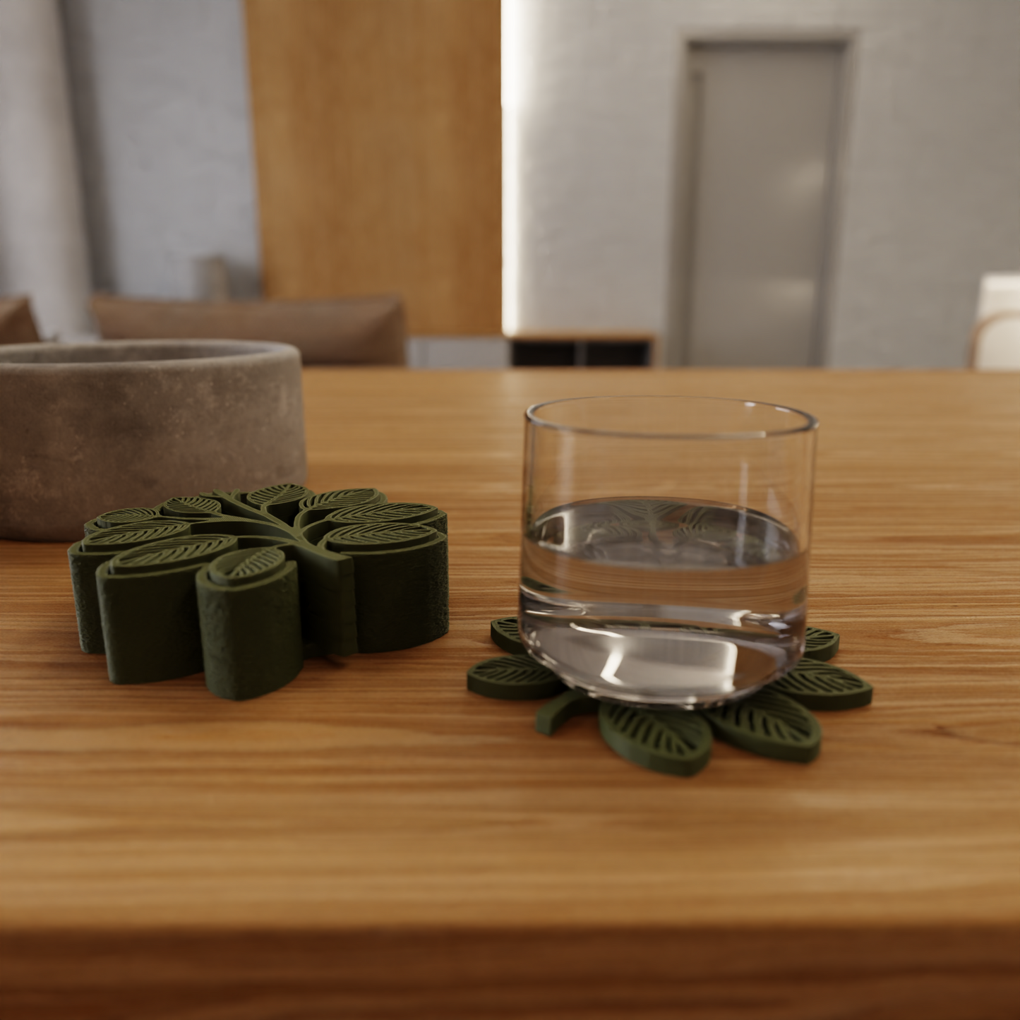 Bladjesvormige Coasters – Set van 6