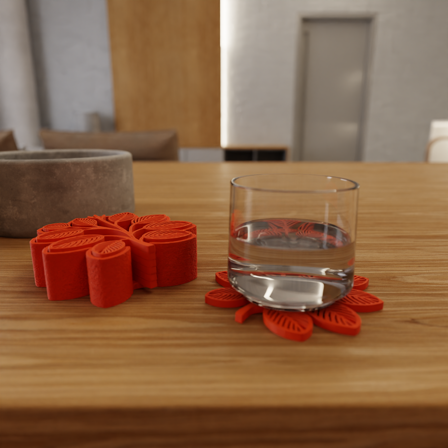 Bladjesvormige Coasters – Set van 6