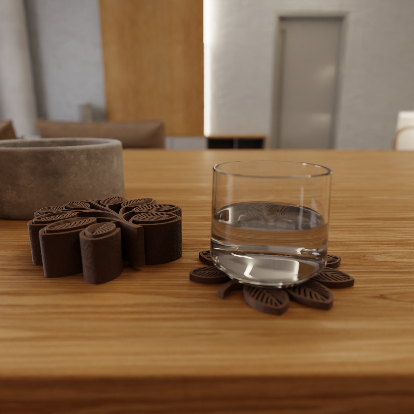Bladjesvormige Coasters – Set van 6