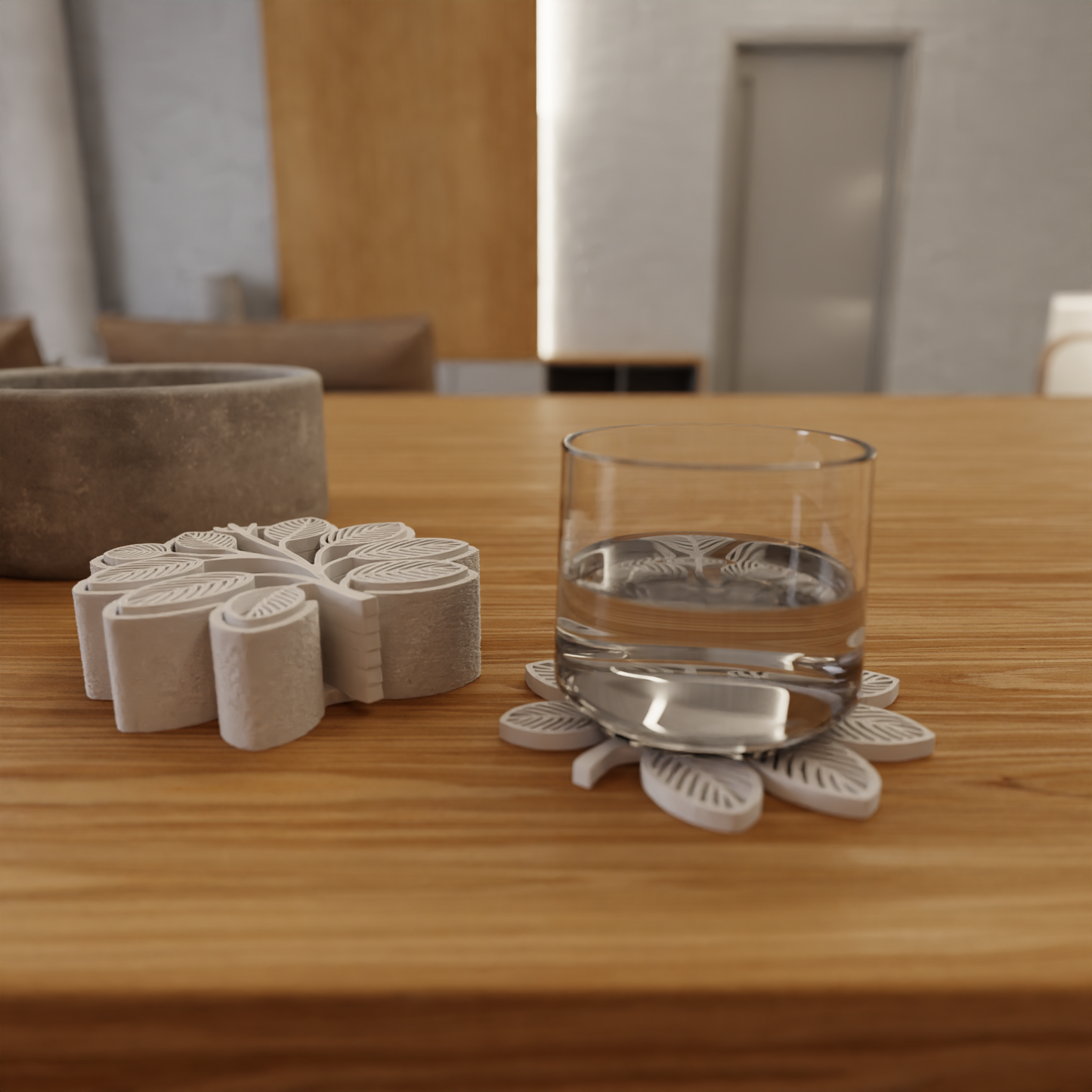 Bladjesvormige Coasters – Set van 6