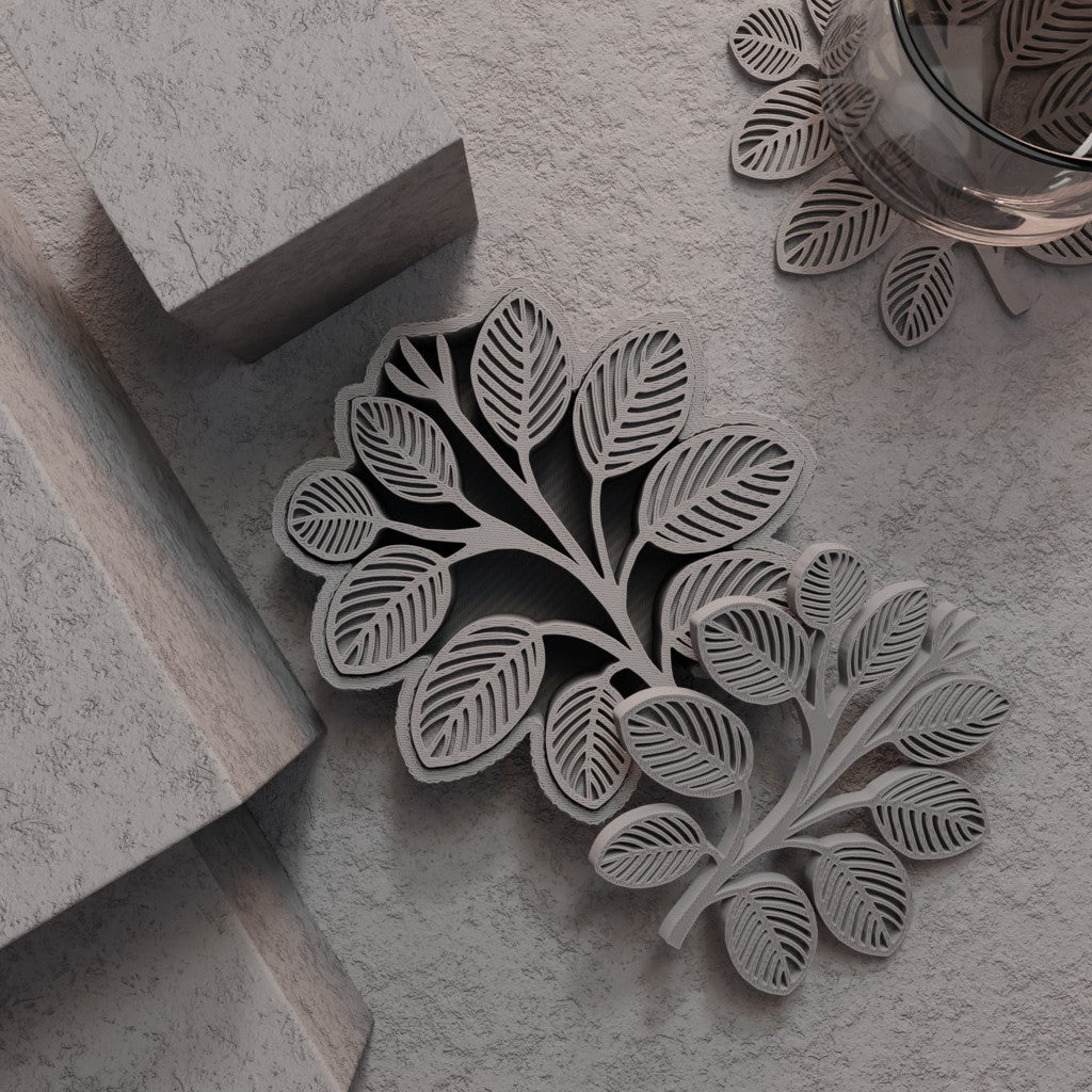 Leaf-shaped Coaster Bundle