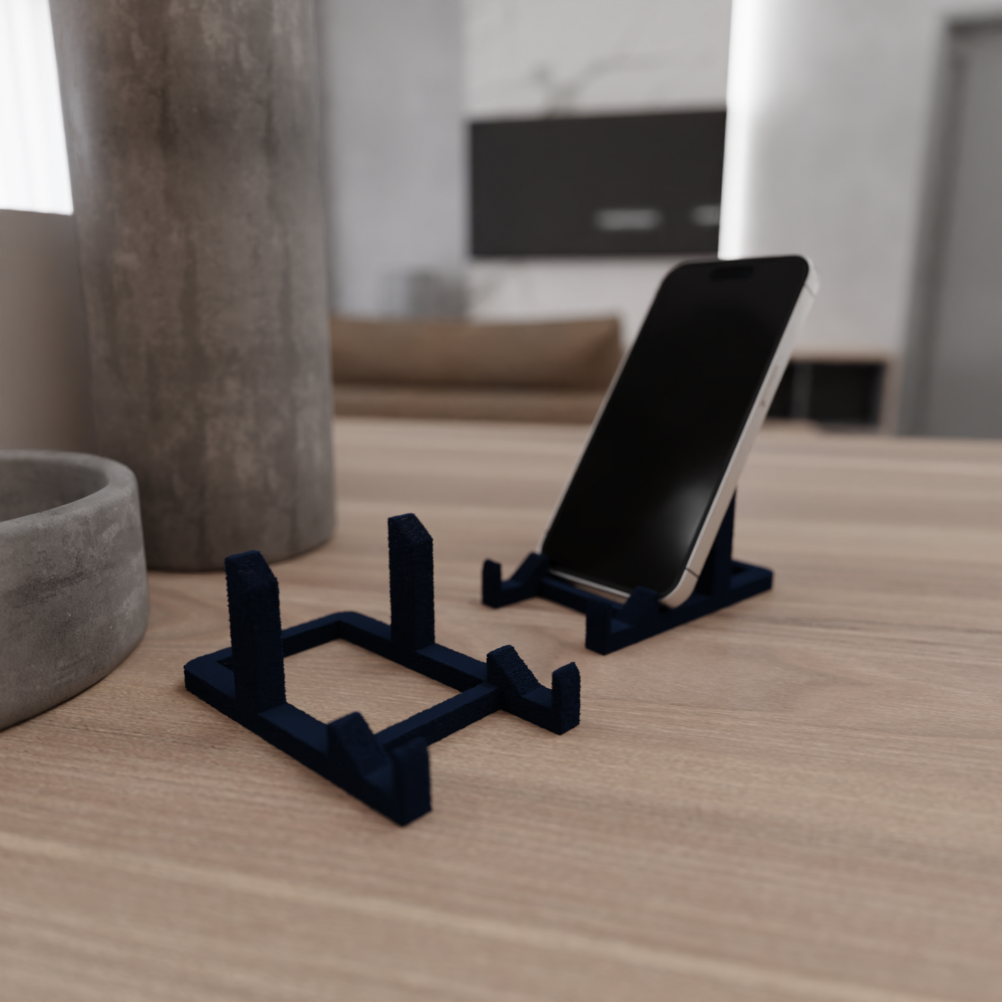 Minimalistische Telefoonhouder