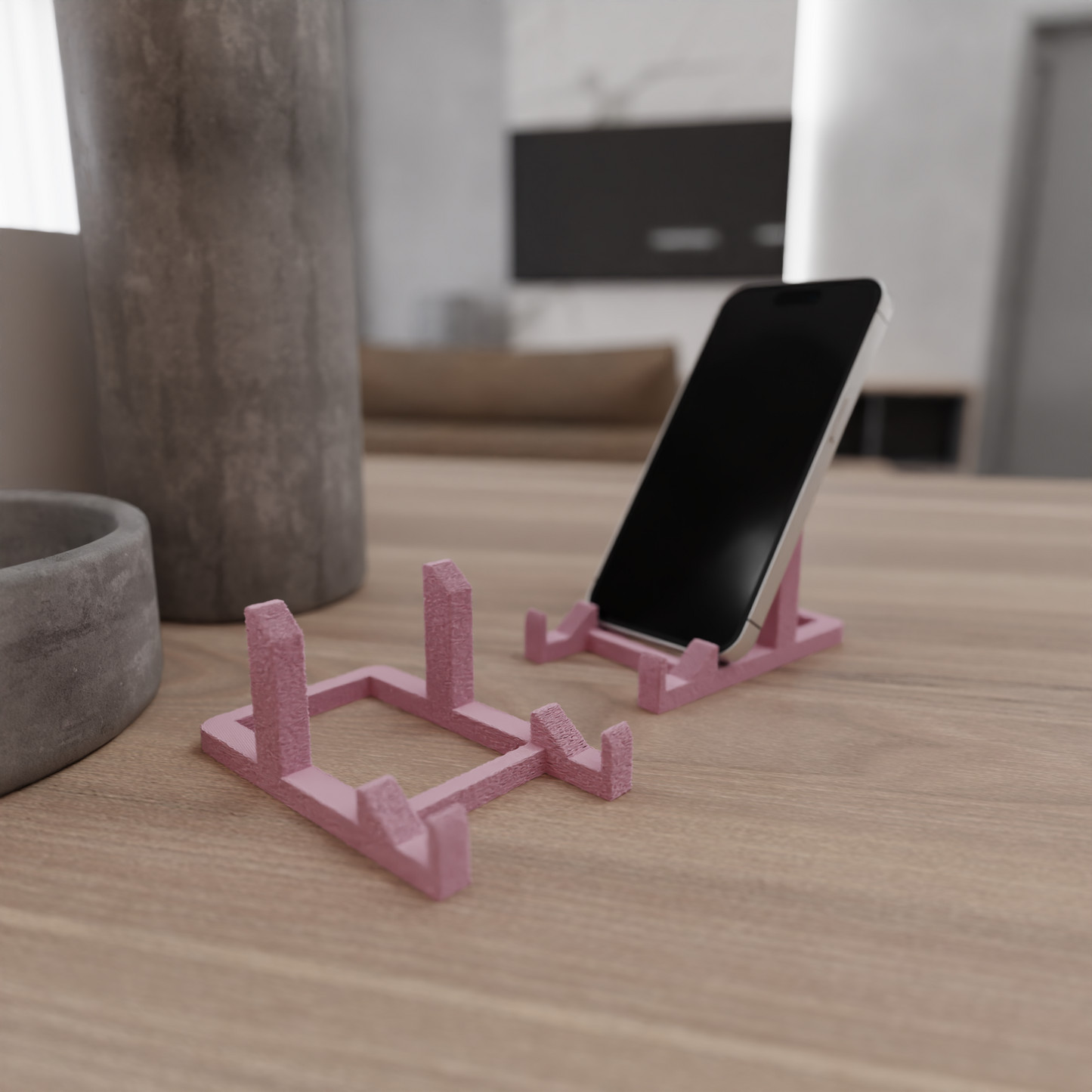Minimalistische Telefoonhouder