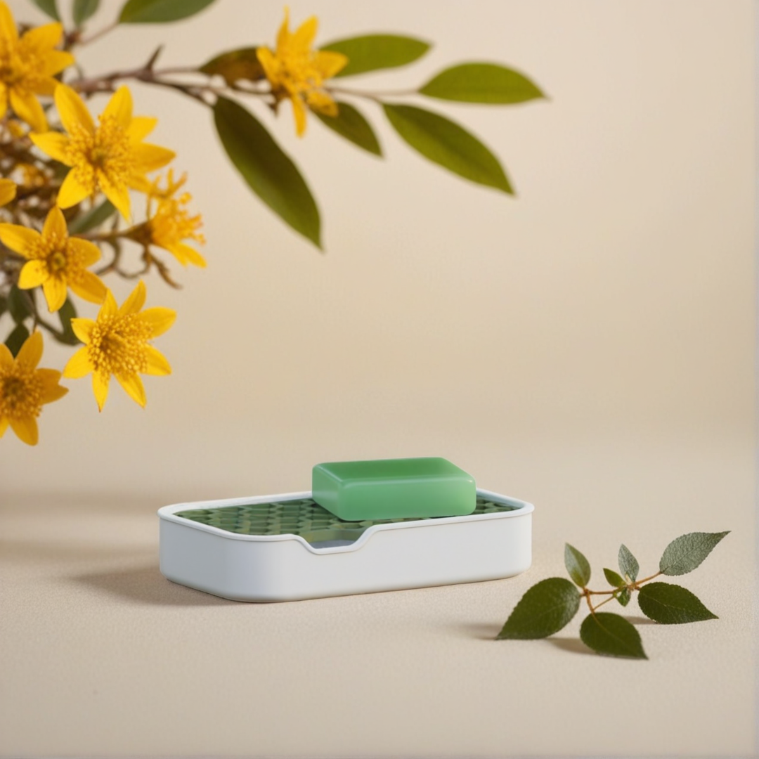 Sustainable Soap Dish with Replaceable Trays – Stylish and Practical.