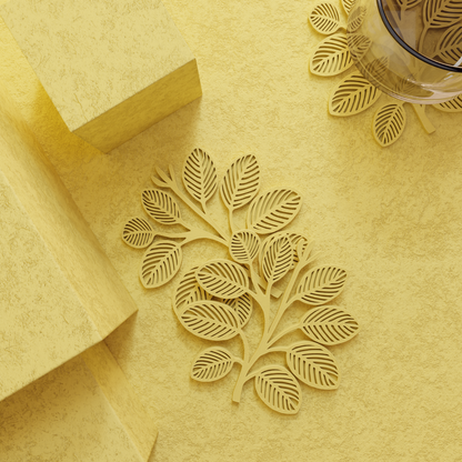 Bladjesvormige Coasters – Set van 6