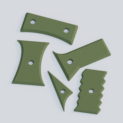 Keramiek Gereedschap - 3D-geprinte Ceramic Rib voor Kleibewerking