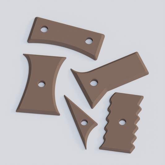 Keramiek Gereedschap - 3D-geprinte Ceramic Rib voor Kleibewerking