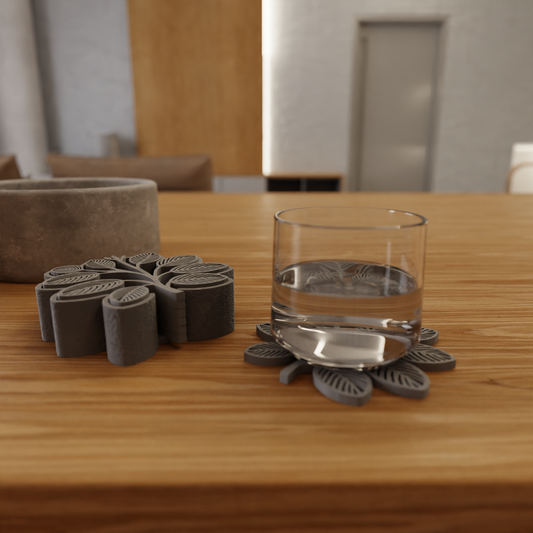 Bladjesvormige Coasters – Set van 6