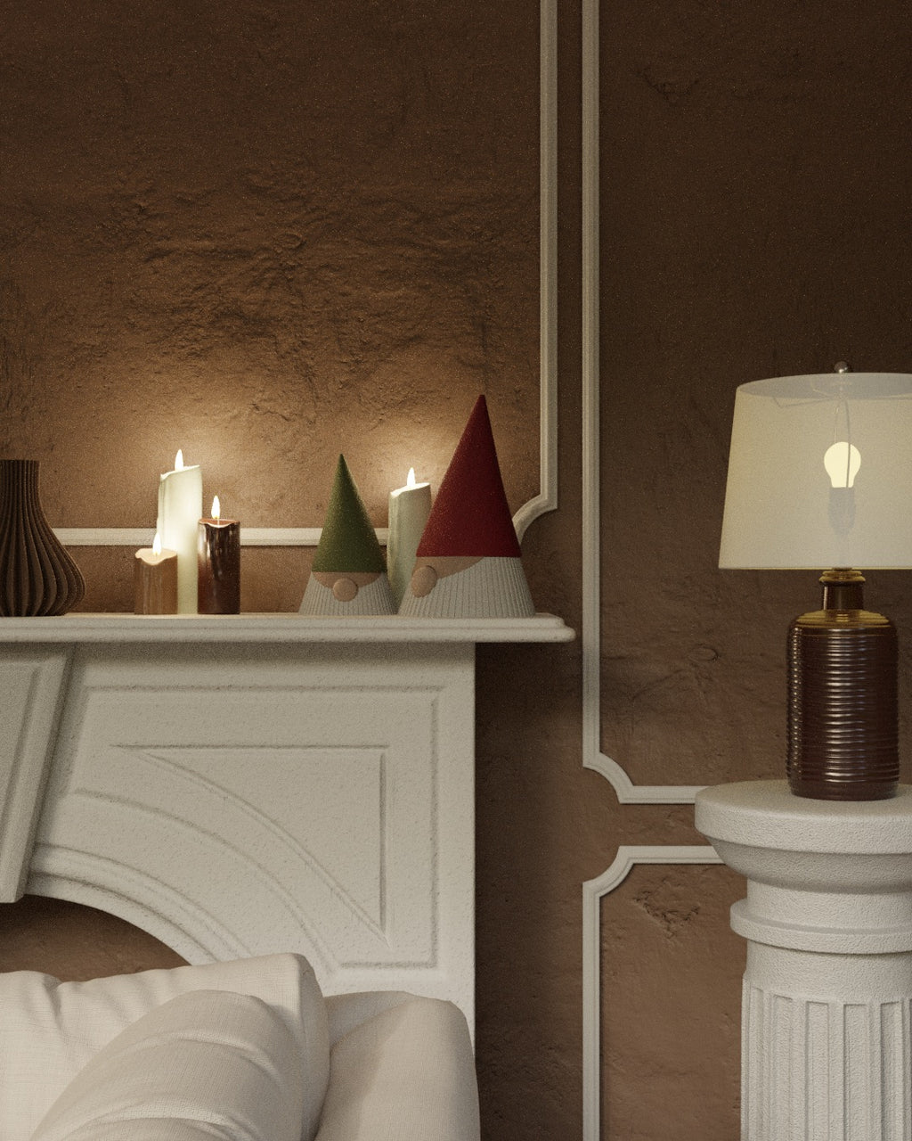 NVX Kerst Gnome – Moderne 3D-geprinte kerstdecoratie