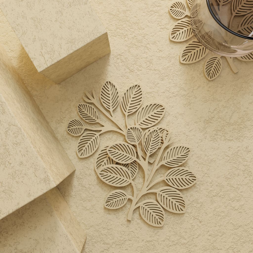 Bladjesvormige Coasters – Set van 6