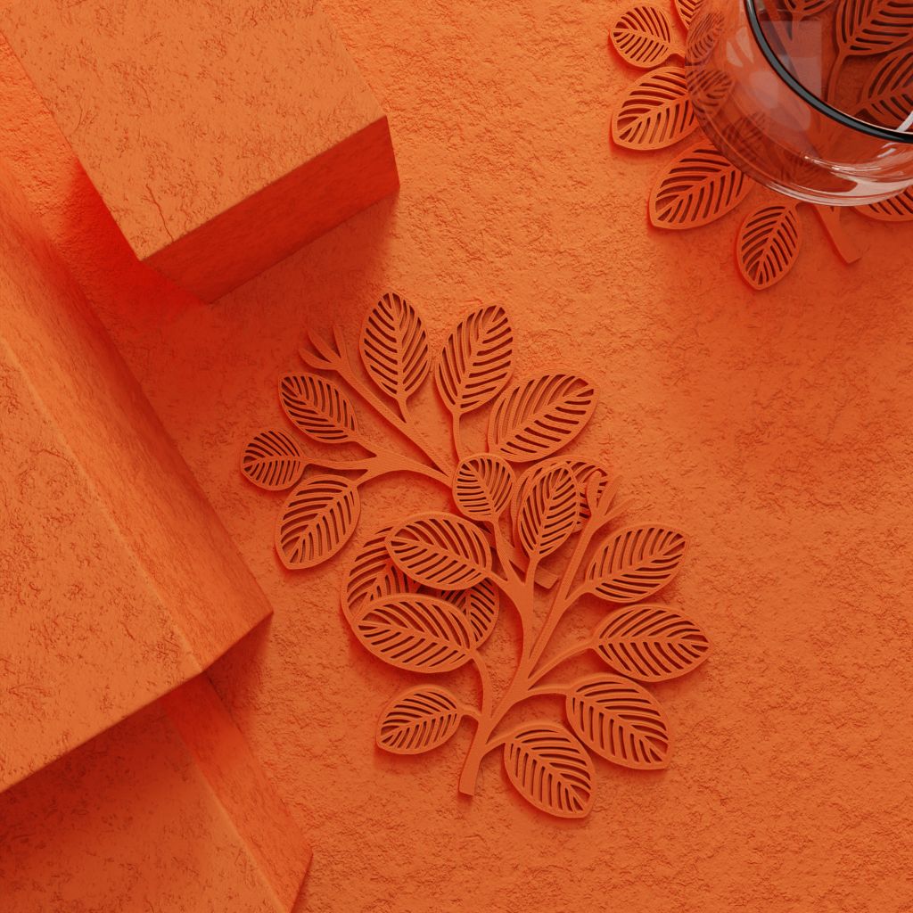 Bladjesvormige Coasters – Set van 6