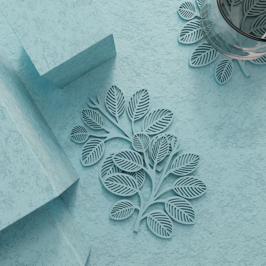 Bladjesvormige Coasters – Set van 6