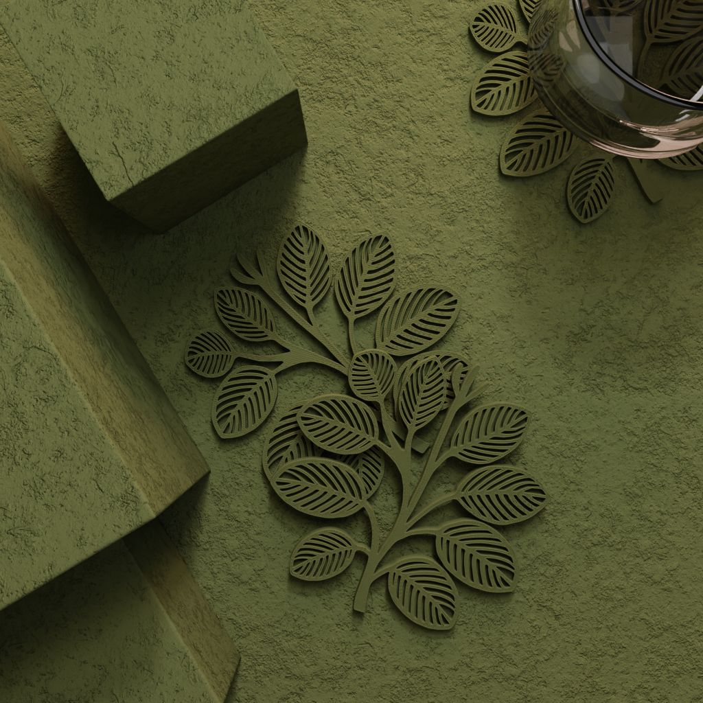 Bladjesvormige Coasters – Set van 6