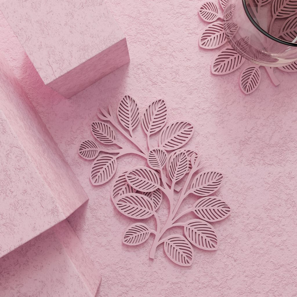 Bladjesvormige Coasters – Set van 6