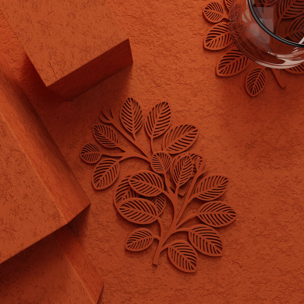 Bladjesvormige Coasters – Set van 6