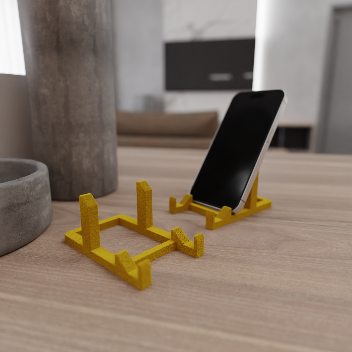 Minimalistische Telefoonhouder