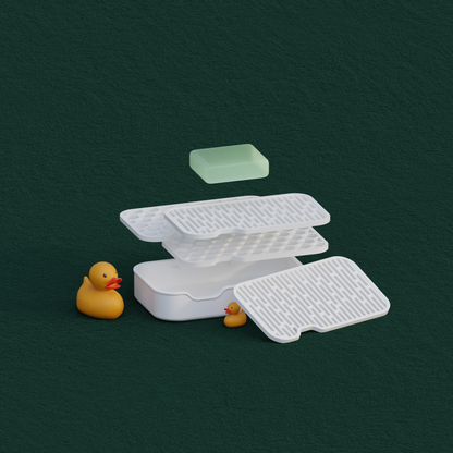 Duurzaam Zeepbakje met Vervangbare Trays – Stijlvol en Praktisch.